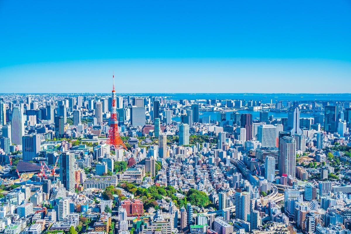 Tokyo skyline with Tokyo Tower